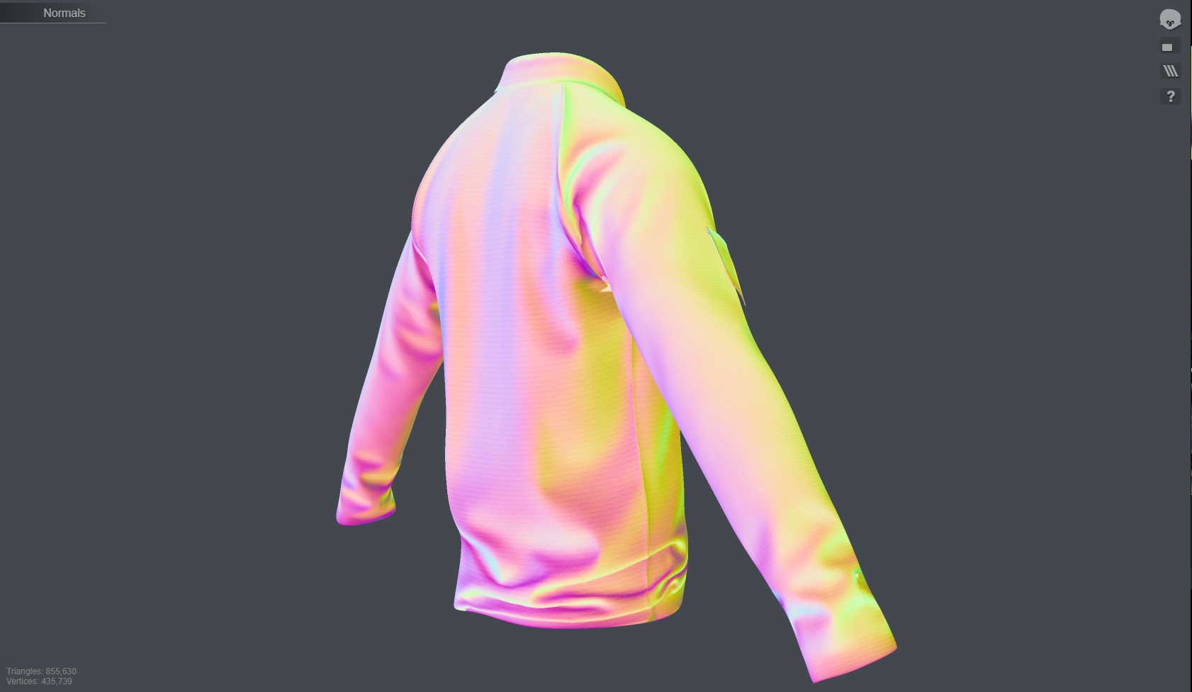 3D Model of City of London Police Uniform with Tactical Vest 3D Model Collection_35