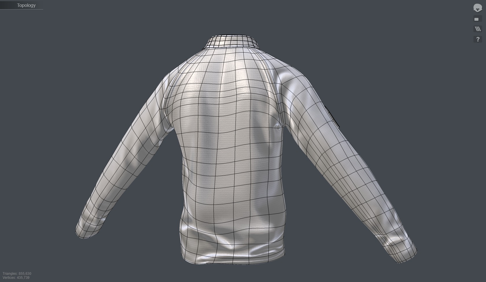 3D Model of City of London Police Uniform with Tactical Vest 3D Model Collection_30