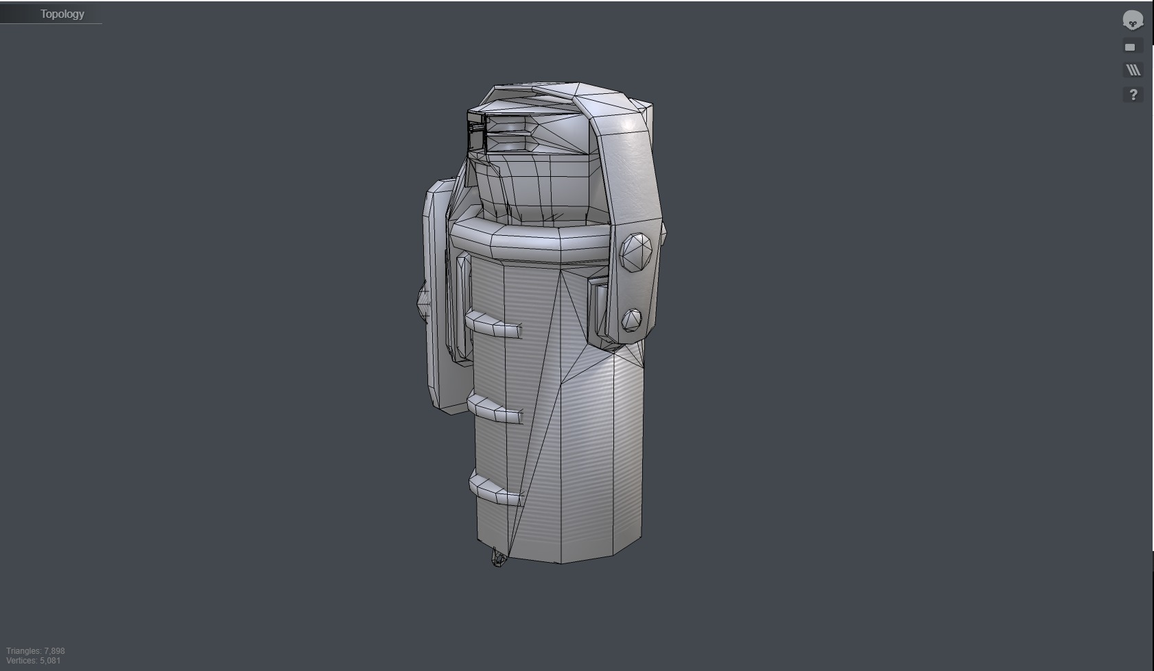 3D Model of City of London Police Uniform with Tactical Vest 3D Model Collection_21