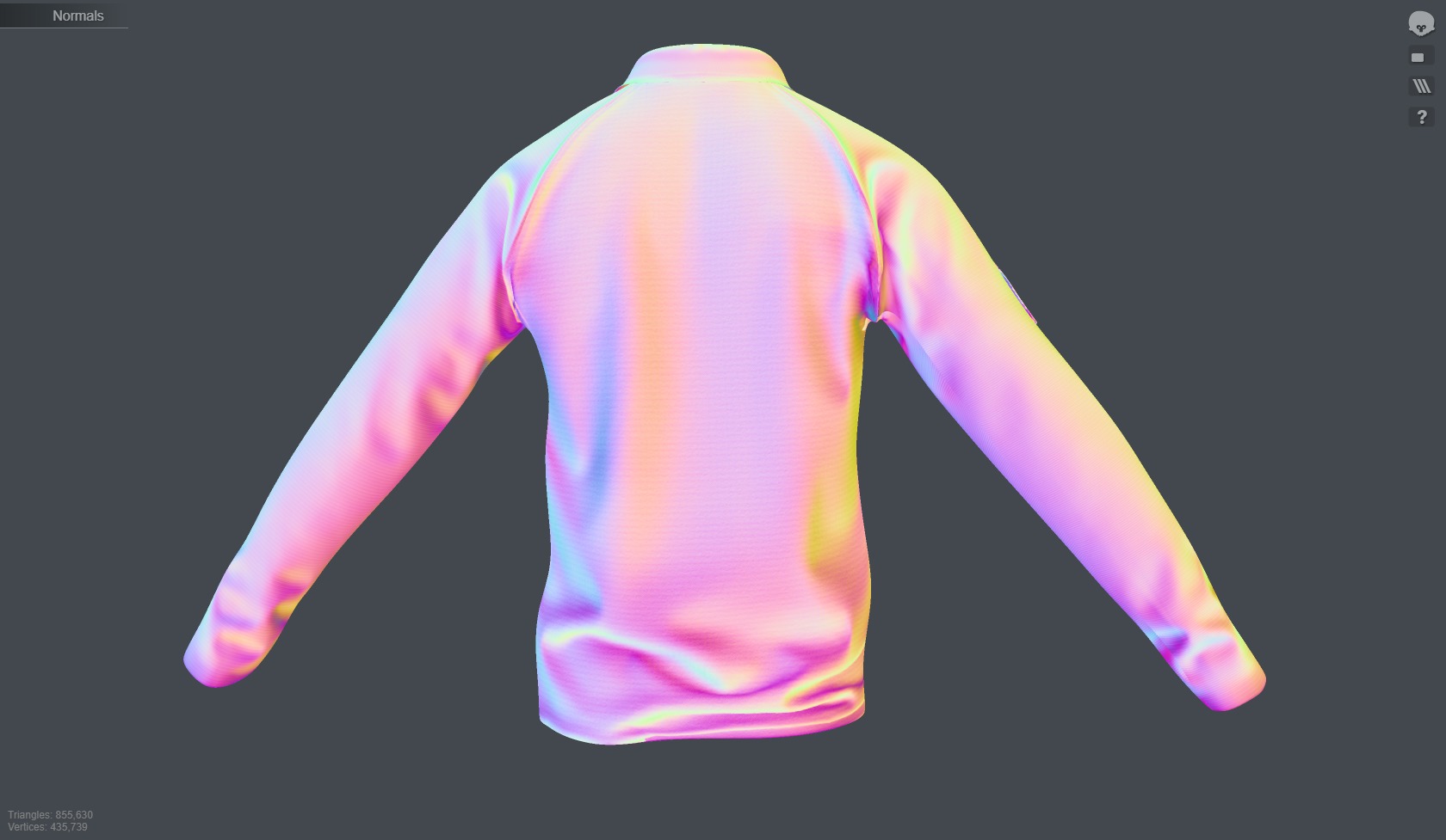 3D Model of City of London Police Uniform with Tactical Vest 3D Model Collection_37