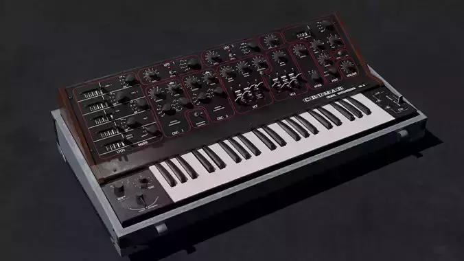 Synthesizer Crumar DS-2 3D model