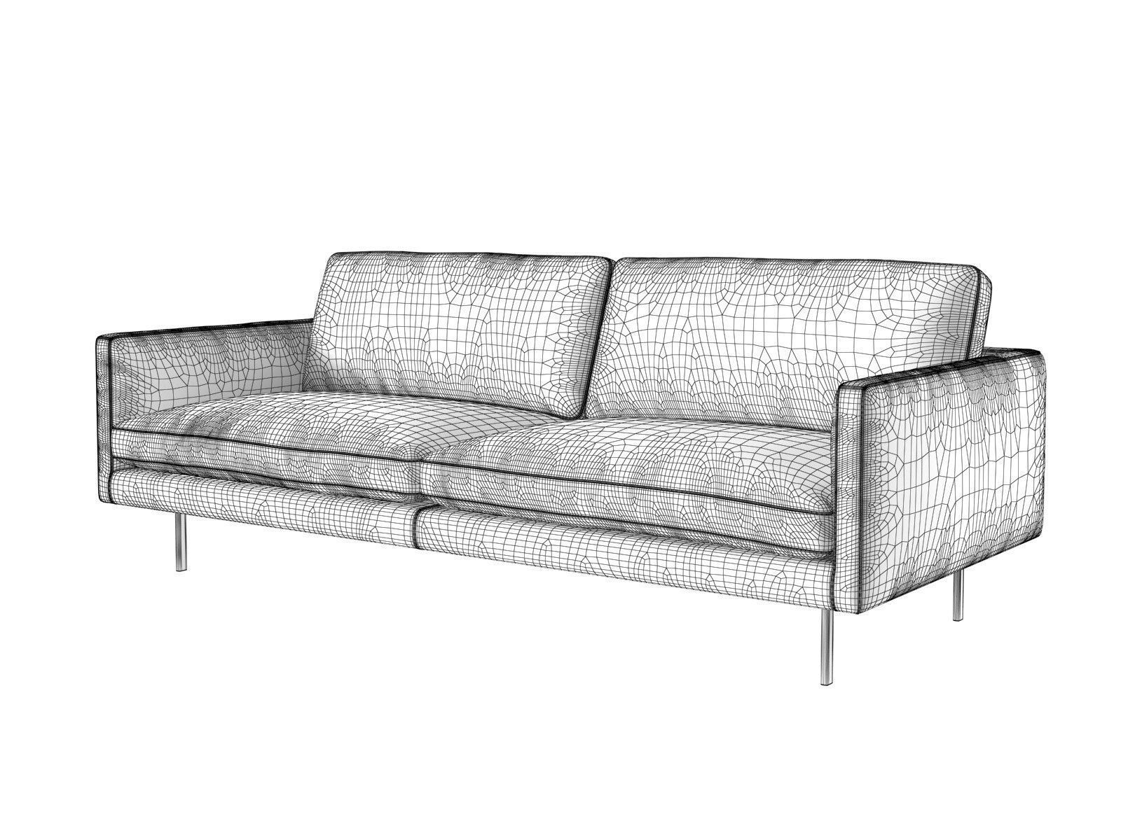 Basel 220 Sofa 3D model_3