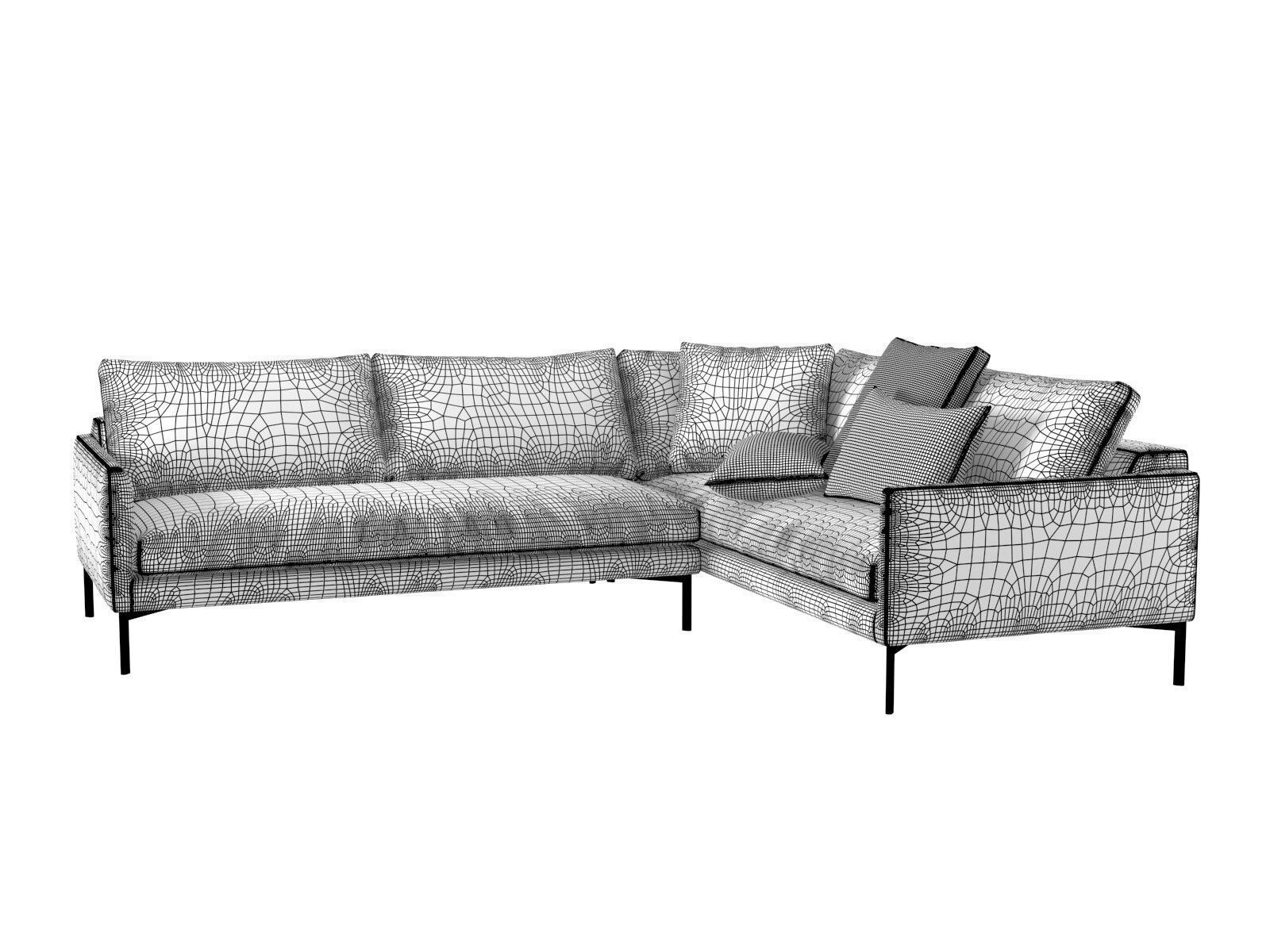 Band Corner Sofa M175O210 3D model_7