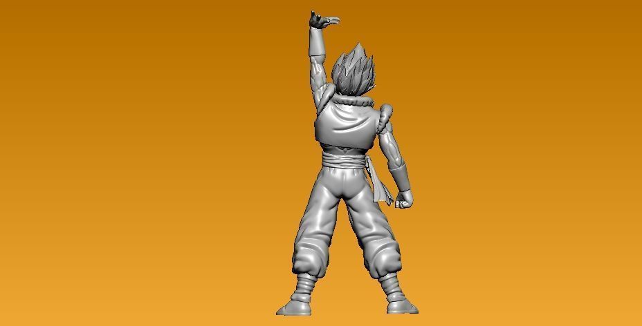 Gogeta DragonballZ model - 3D print 3D print model_2