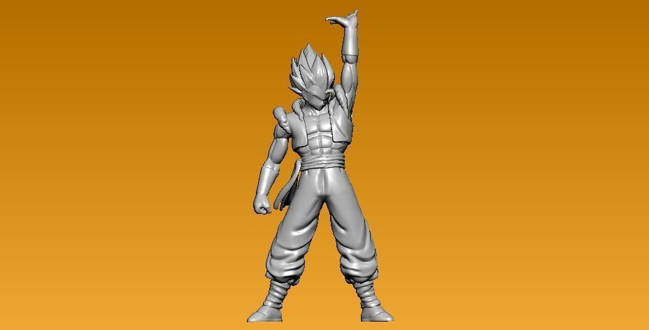 Gogeta DragonballZ model - 3D print 3D print model_1