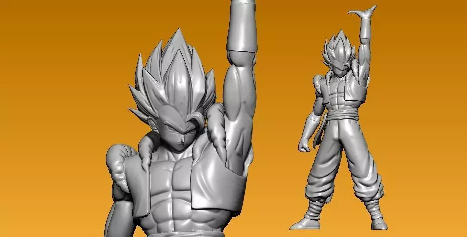 Gogeta DragonballZ model - 3D print 3D print model_0