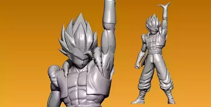 Gogeta DragonballZ model - 3D print 3D print model