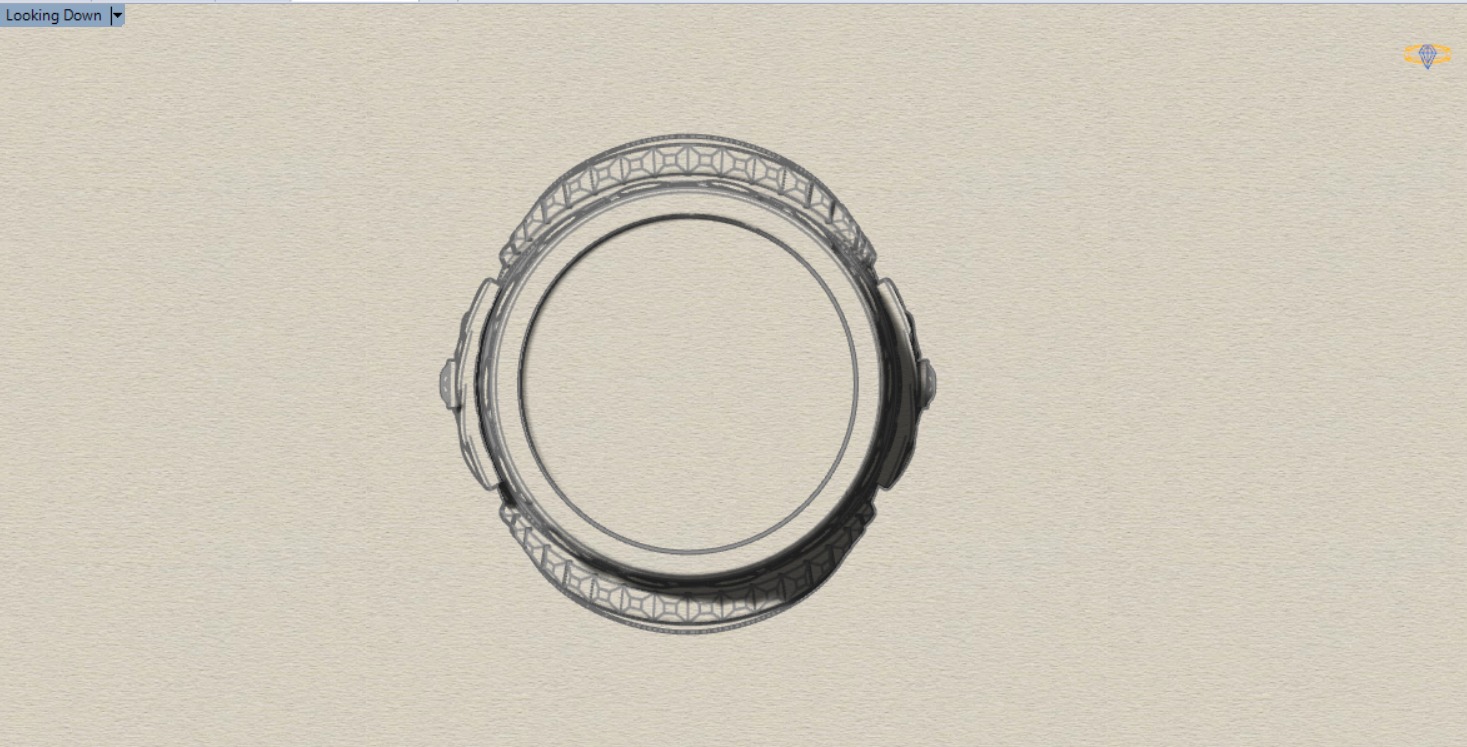 Luxury man ring with knot design onyx diamonds model mr0112 3D print model_13