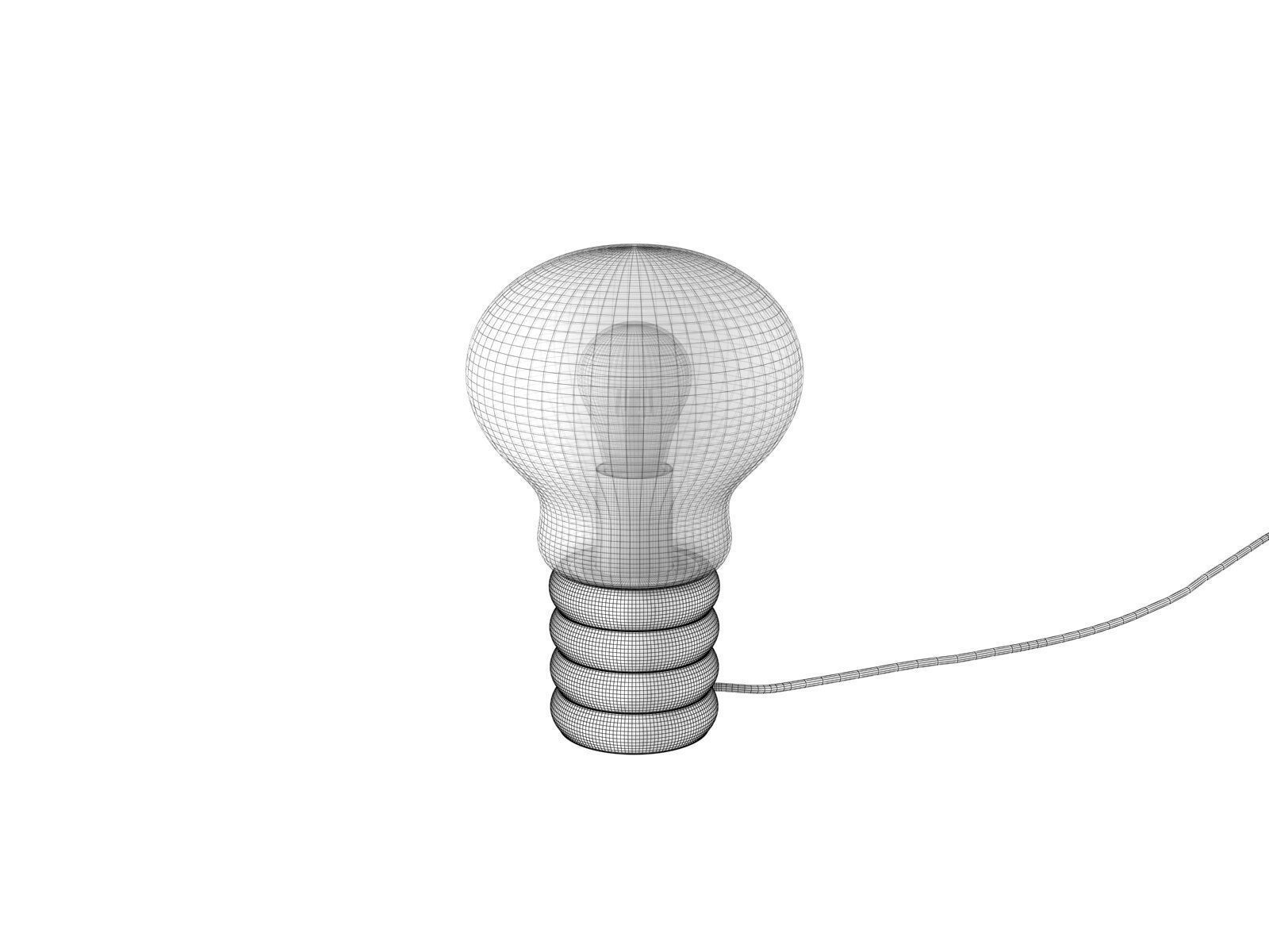 Bulb Table Lamp 3D model_3