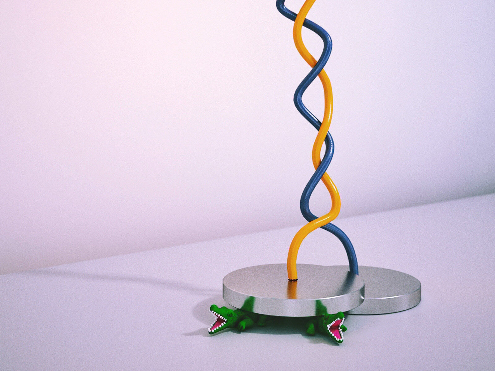 One From The Heart Table Lamp 3D model_2