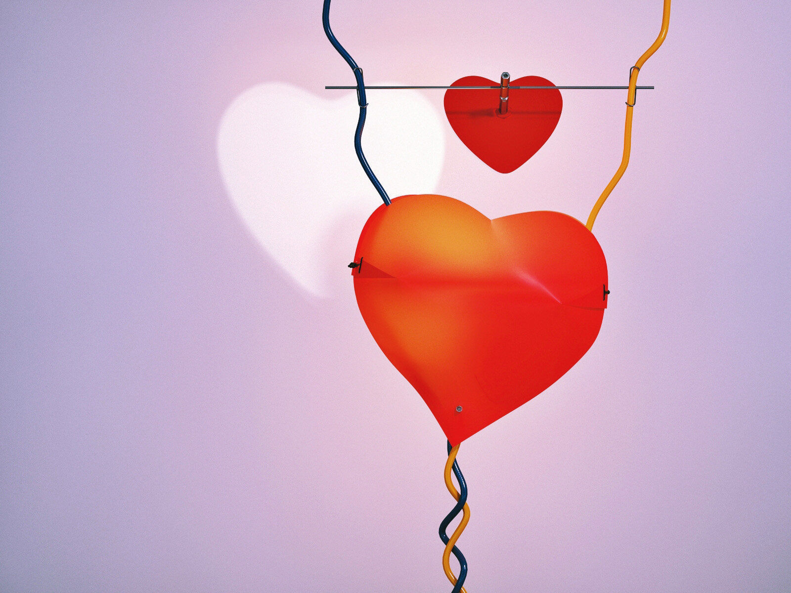 One From The Heart Table Lamp 3D model_1