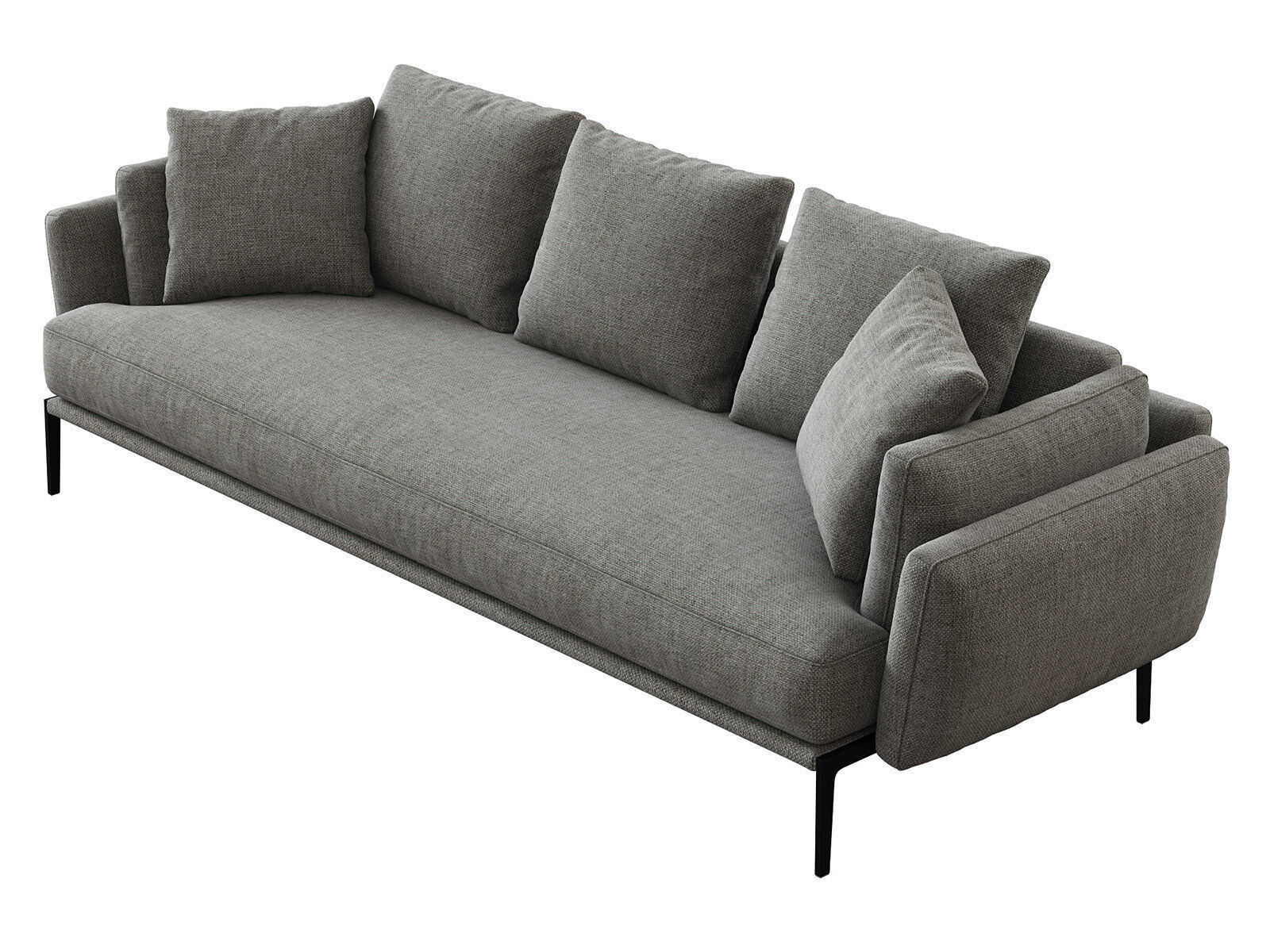 Domino A240 3 Seater Sofa 3D model_2