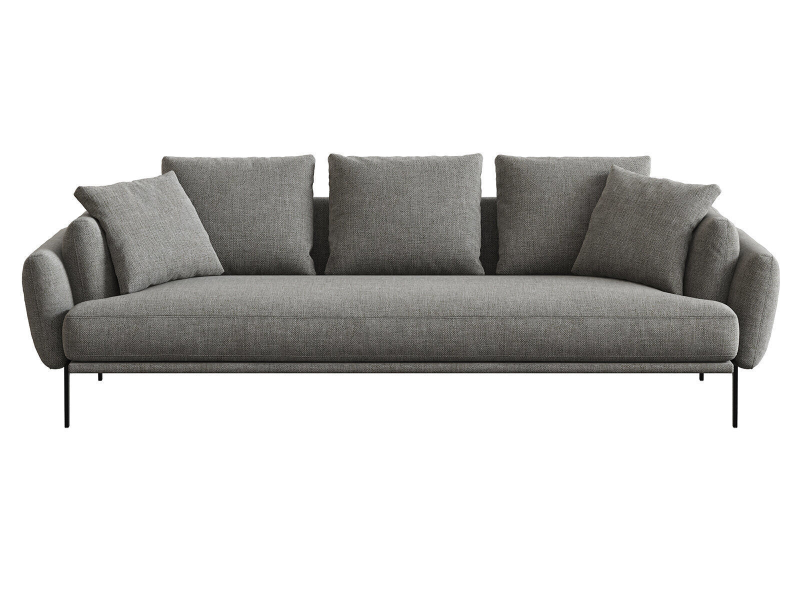 Domino A240 3 Seater Sofa 3D model_1