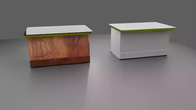Study table 3d model 