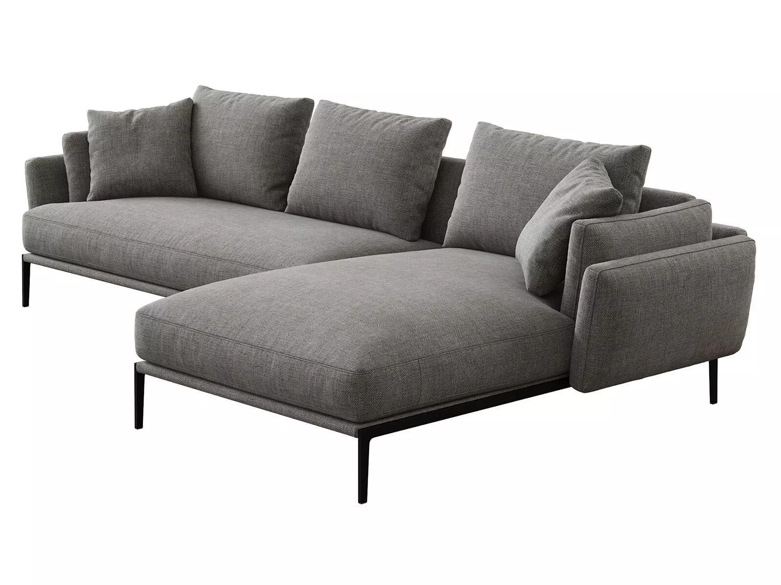 Domino M175 H113 Corner Sofa 3D model_0