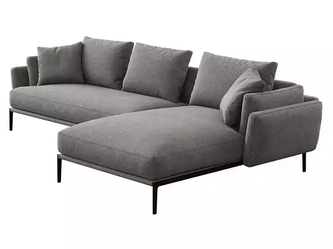 Domino M175 H113 Corner Sofa 3D model