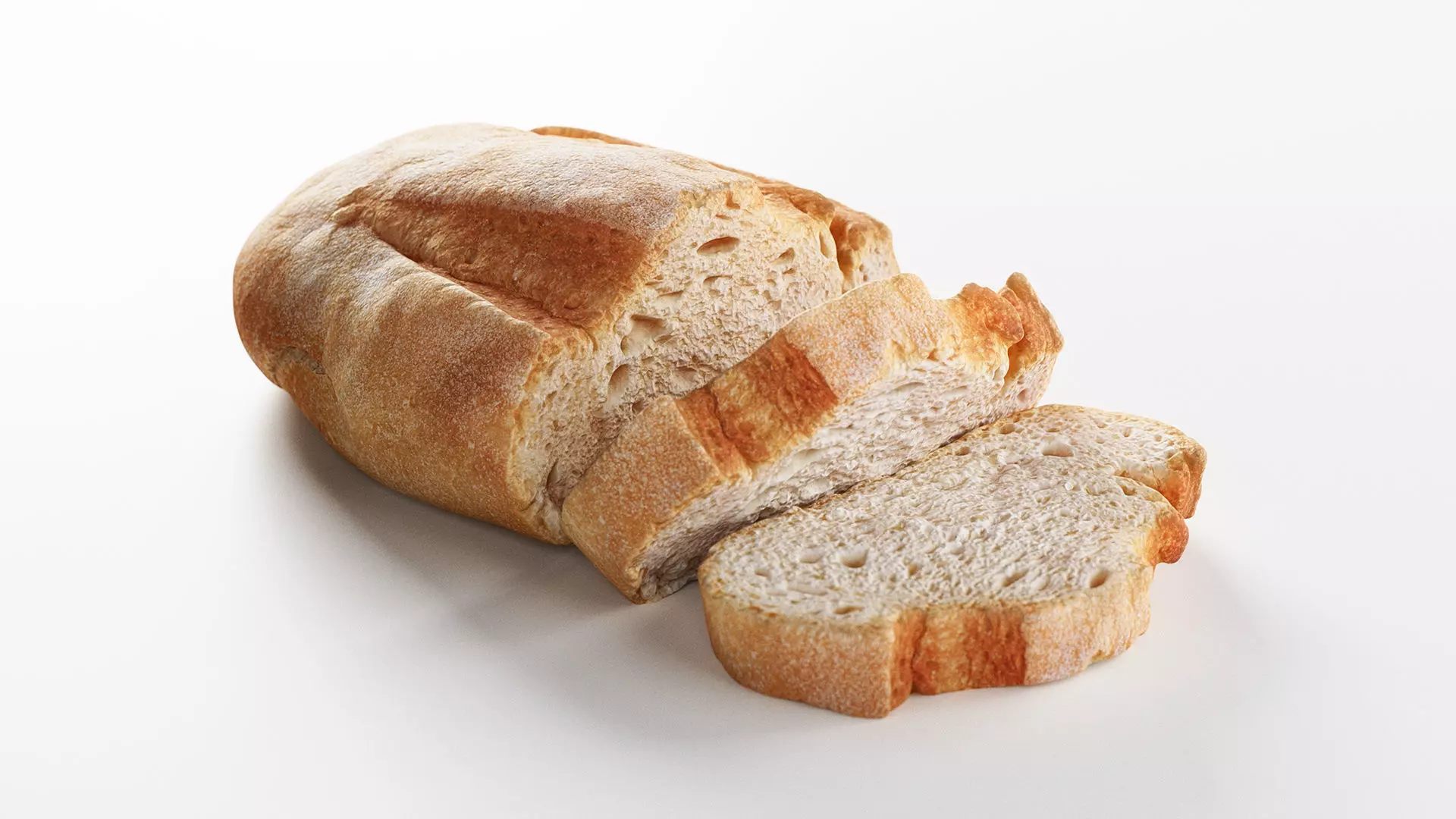 Sliced Bread - 3D Scan Low-poly 3D model
