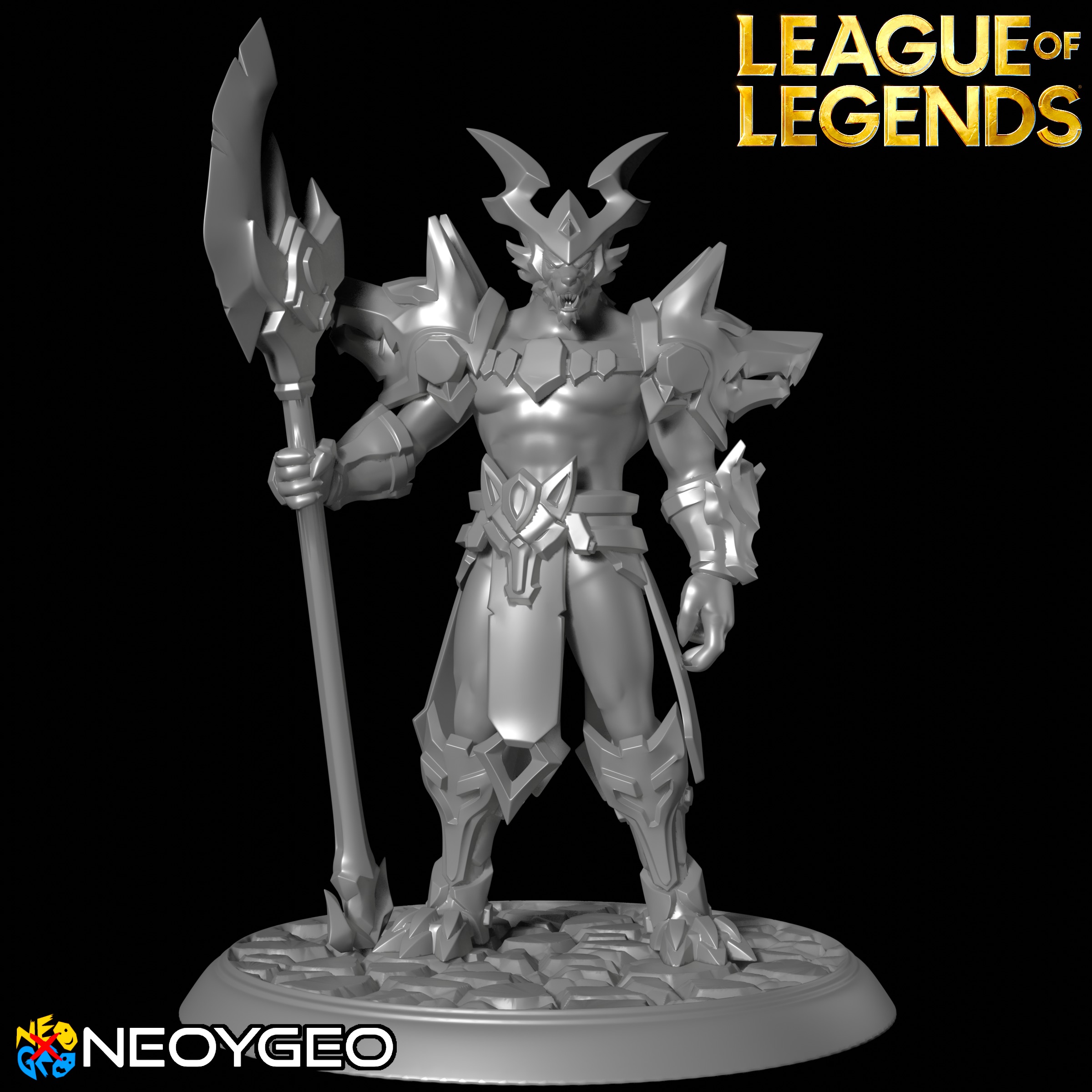NASUS INFERNAL - LEAGUE OF LEGENDS 3D print model_1