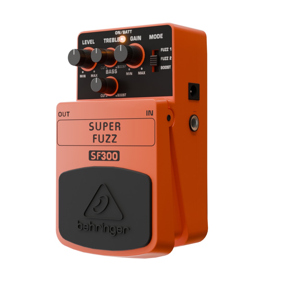 behringer SUPER FUZZ pedal 3D model_3