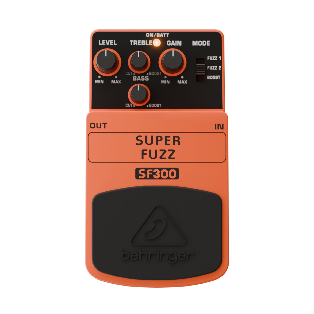 behringer SUPER FUZZ pedal 3D model_2