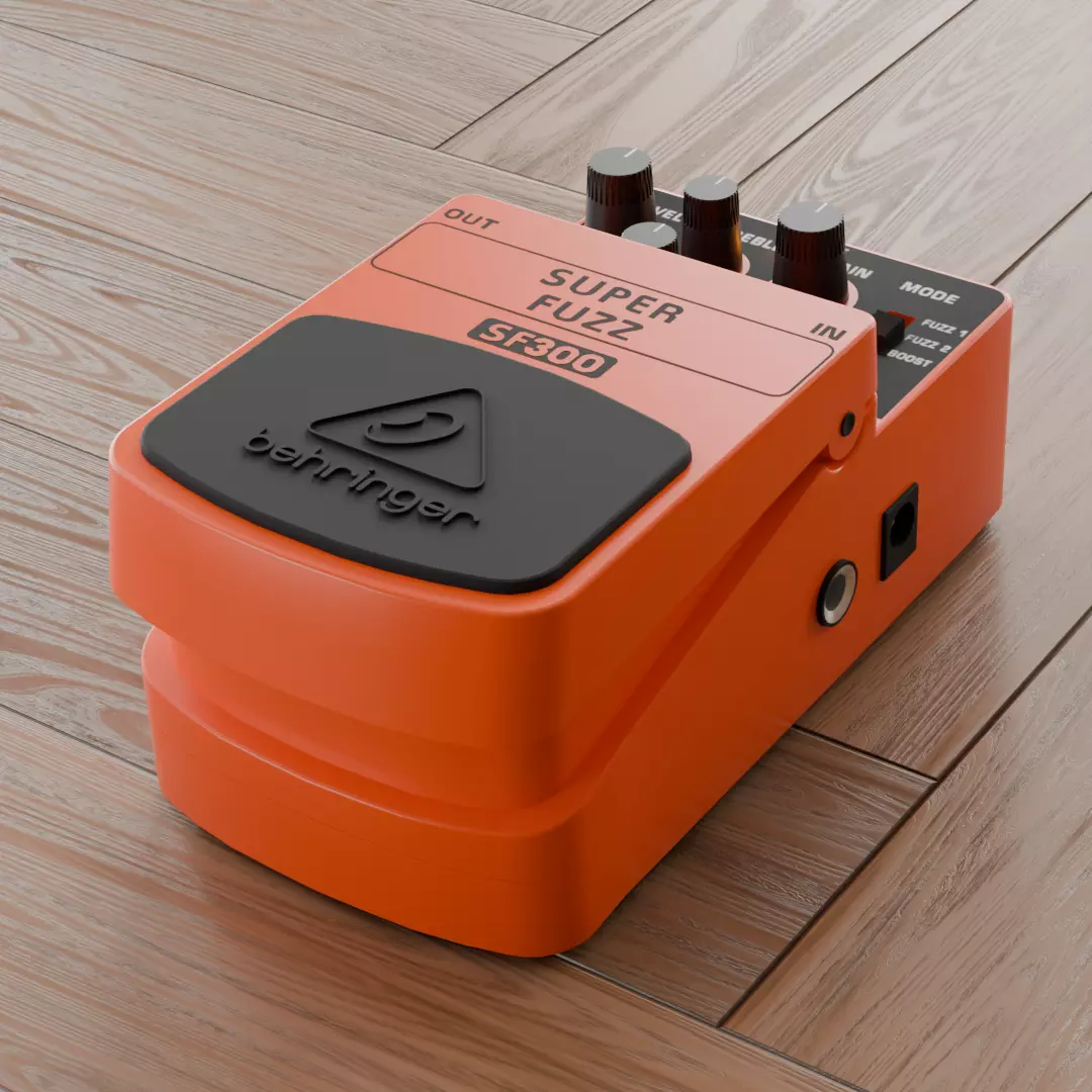 behringer SUPER FUZZ pedal 3D model_0