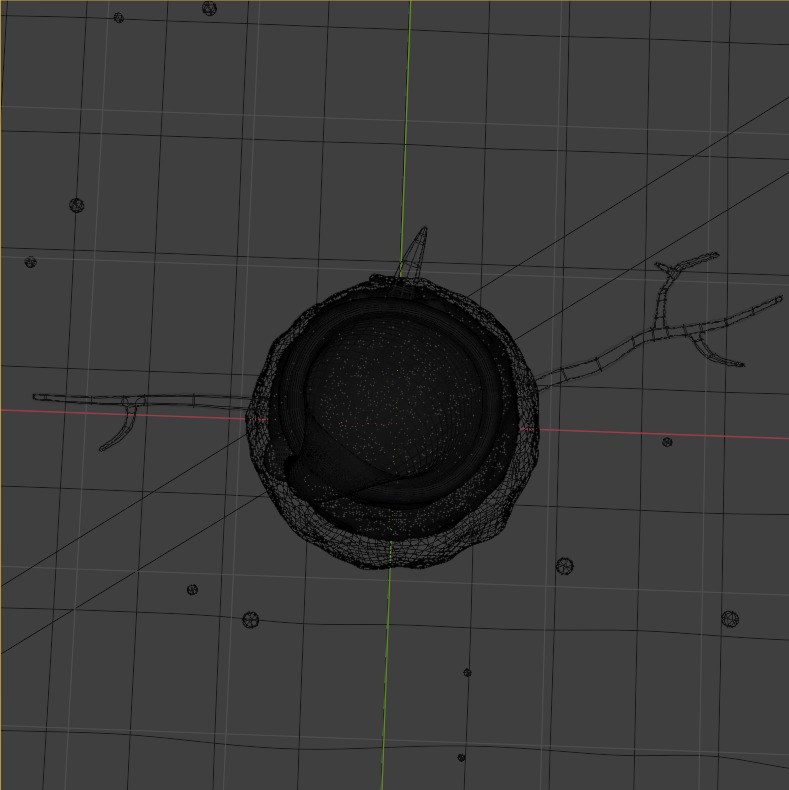 Snowman Low-poly 3D model_6