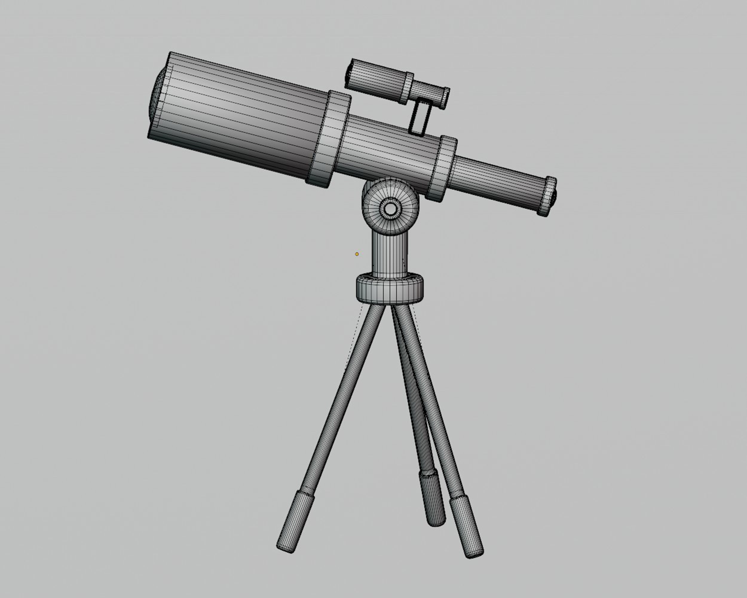 Telescope 3d Model Low-poly 3D model_5
