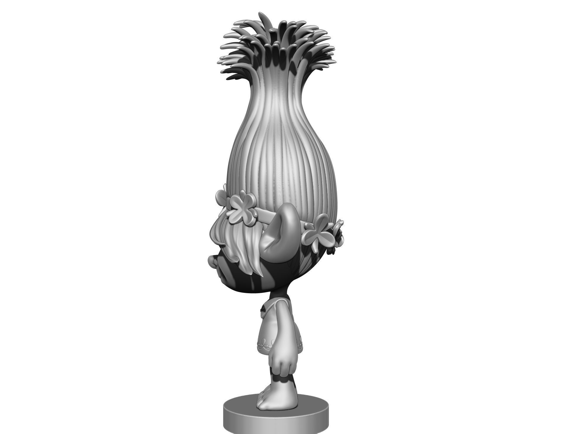 Poppy Troll for 3d printing STL assemble 3D print model_19