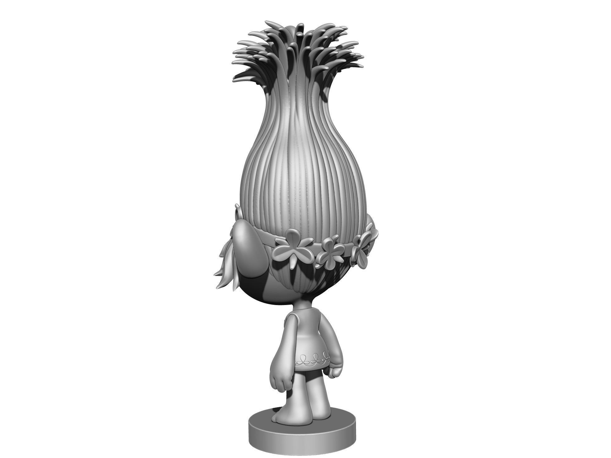 Poppy Troll for 3d printing STL assemble 3D print model_20