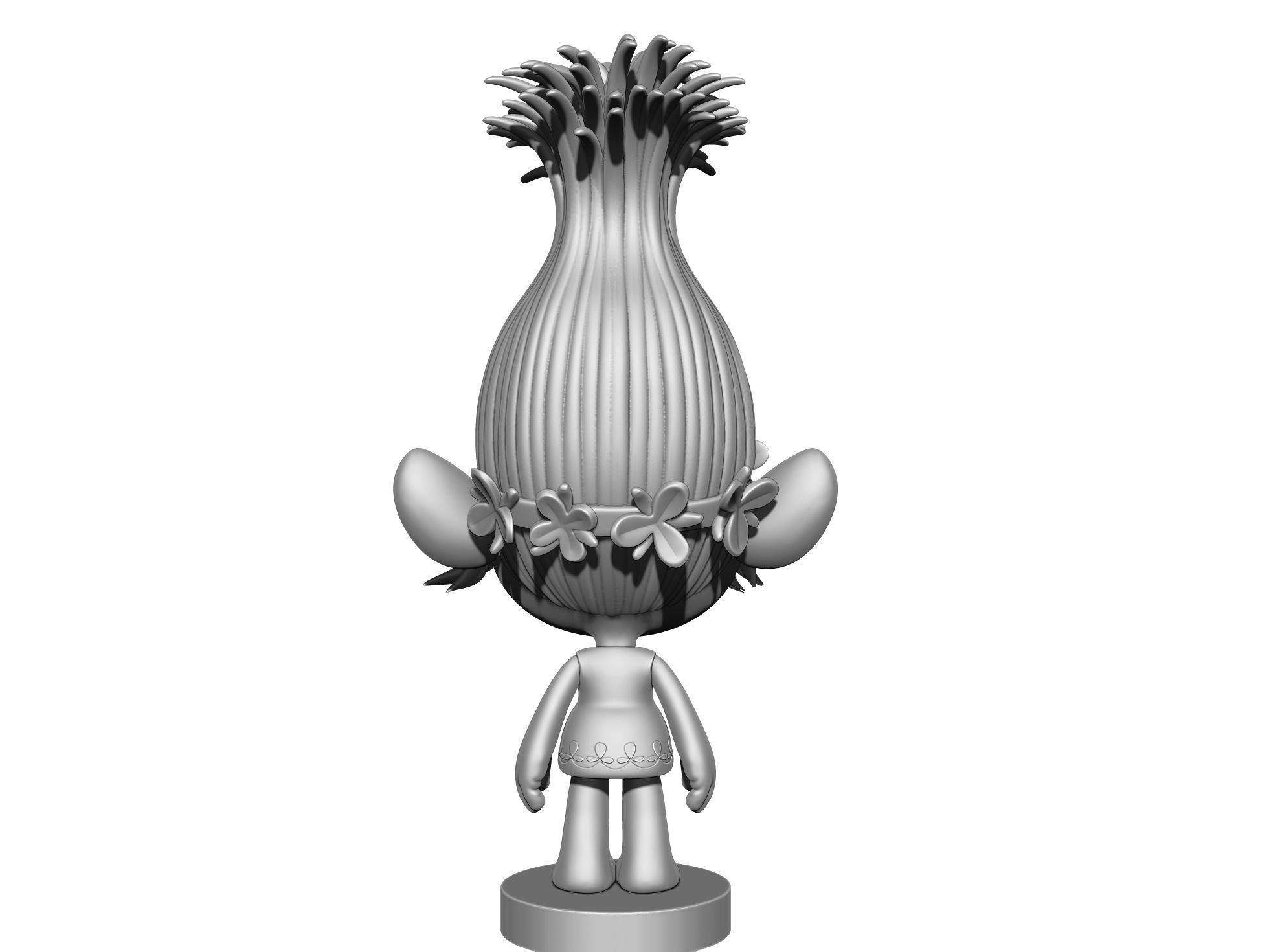 Poppy Troll for 3d printing STL assemble 3D print model_21