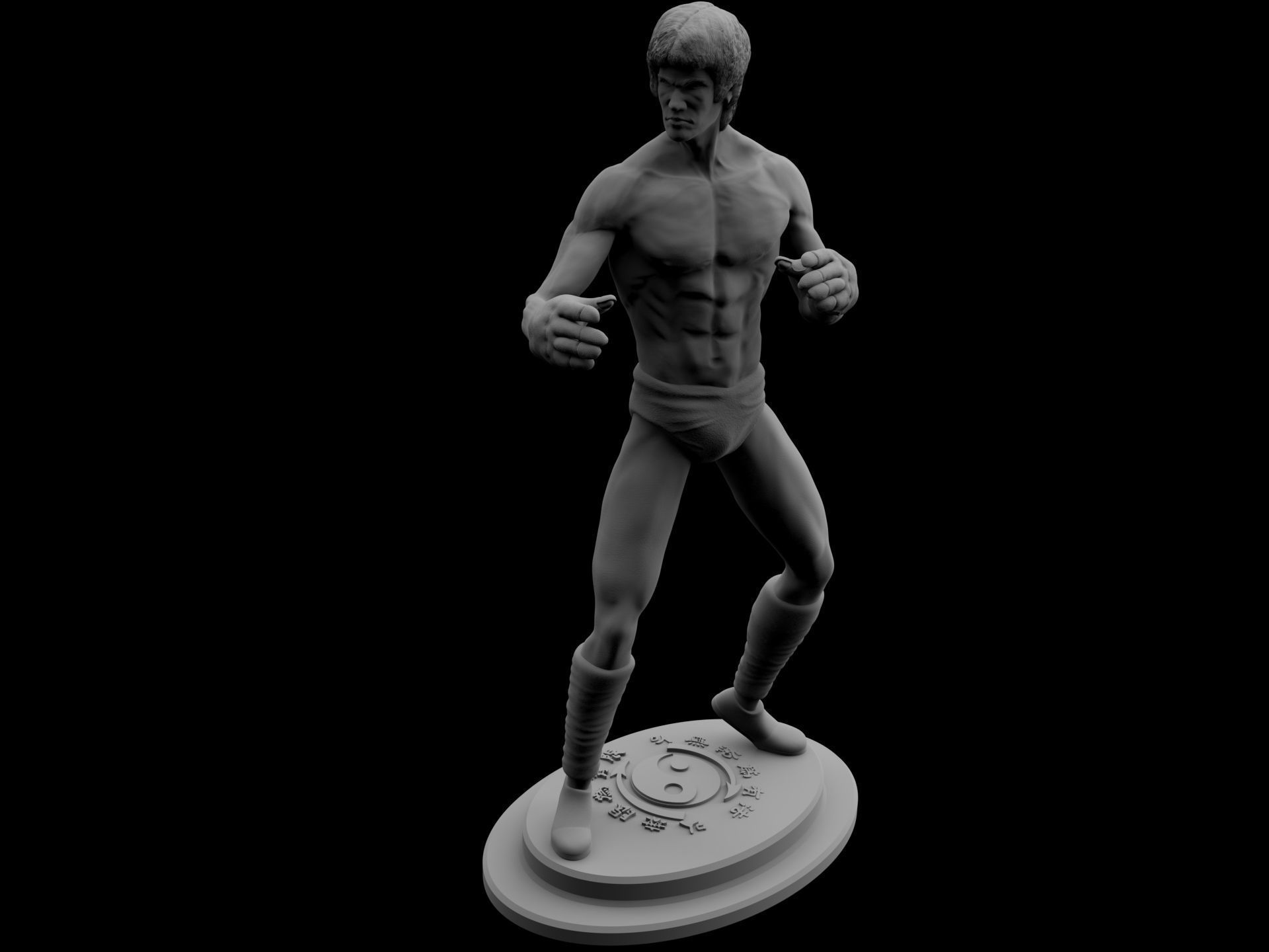 Bruce Lee Enter the Dragon 3D print model_2