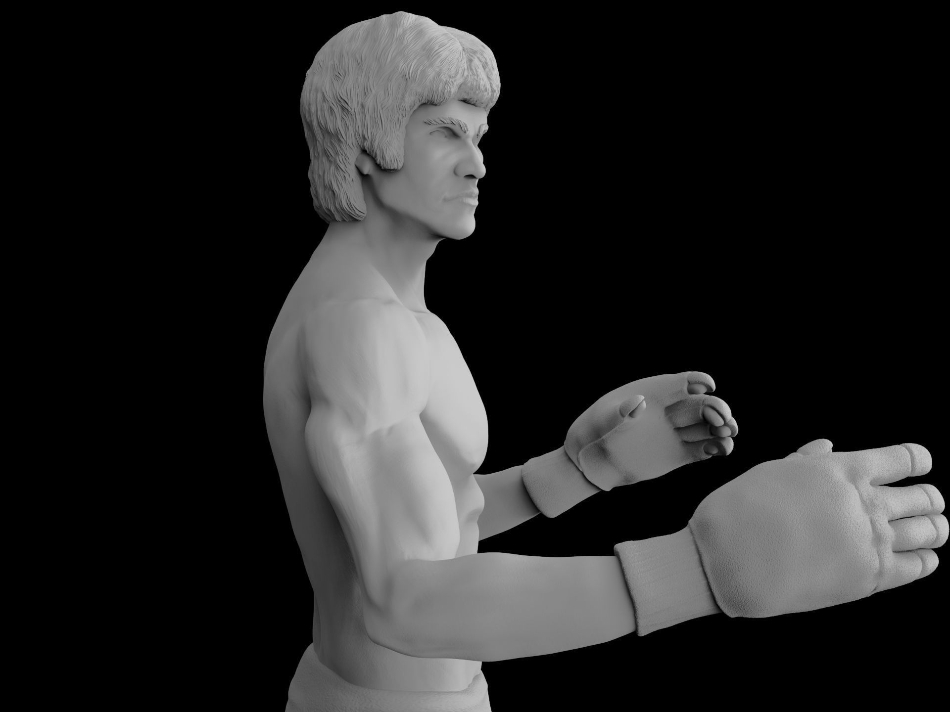 Bruce Lee Enter the Dragon 3D print model_4