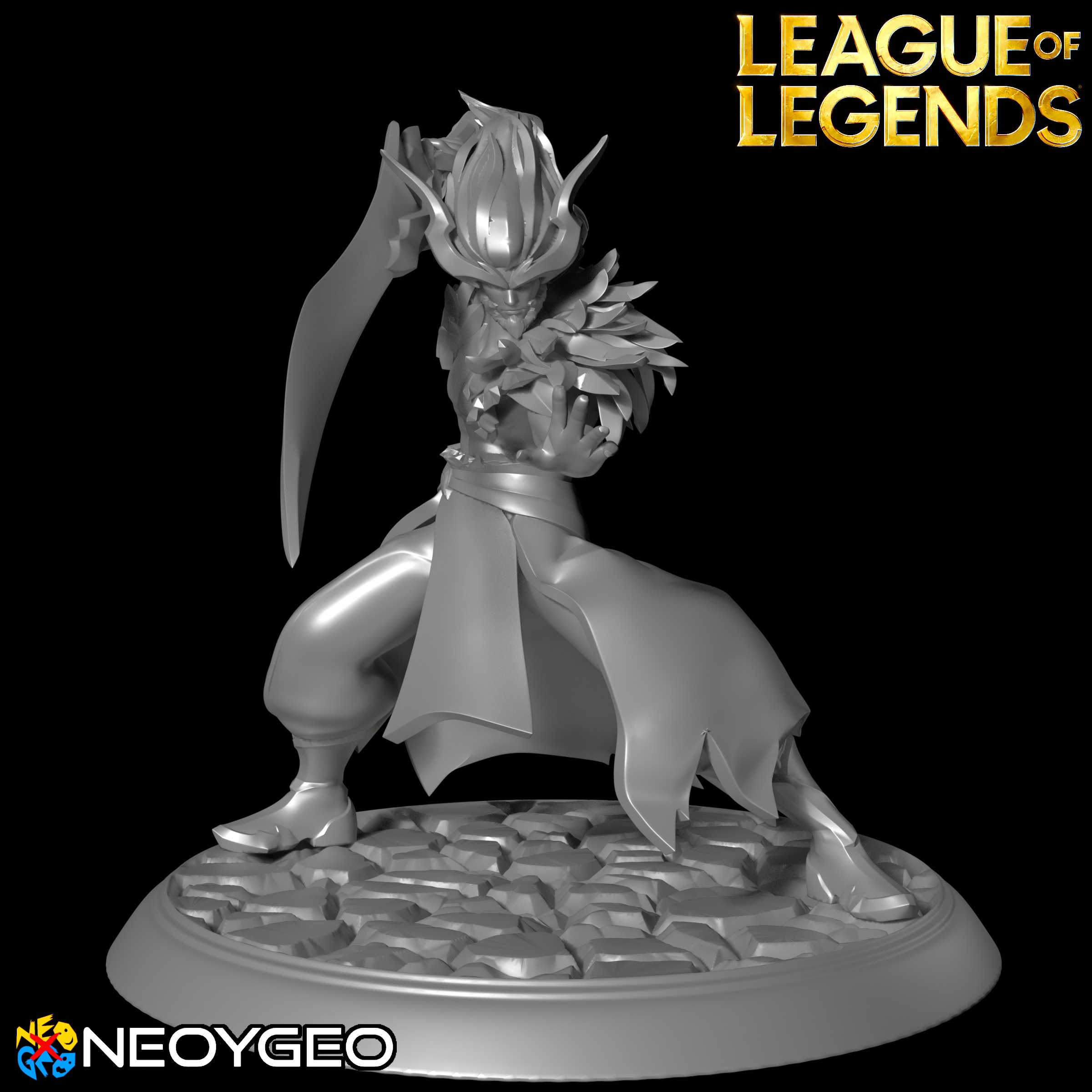 MASTER YI ZEPHYR DRAGON - LEAGUE OF LEGENDS 3D print model_1