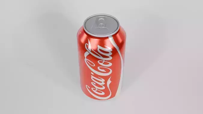3d Can Model - Coca cola