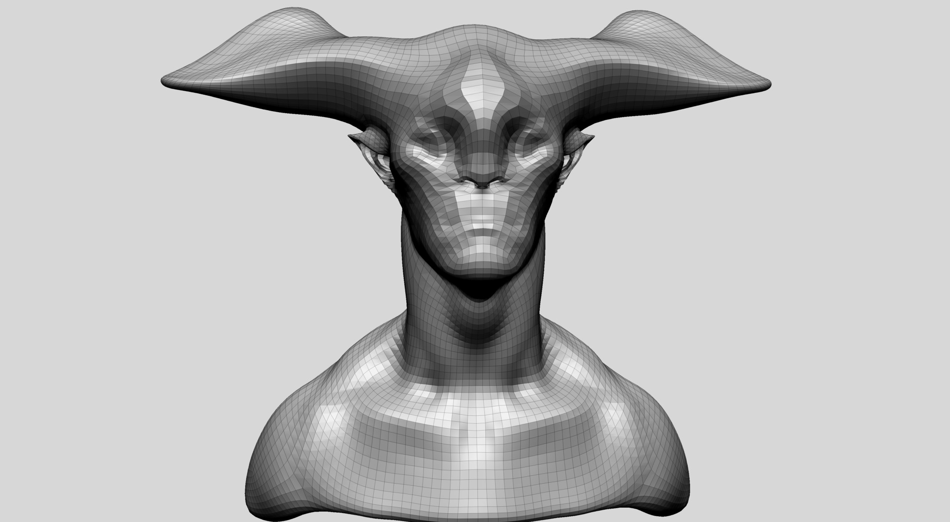 Creature Head B2 3D model_9