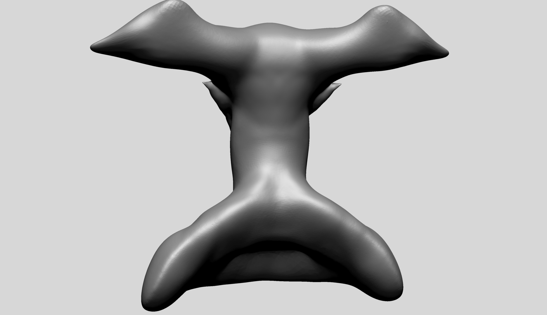 Creature Head B2 3D model_3