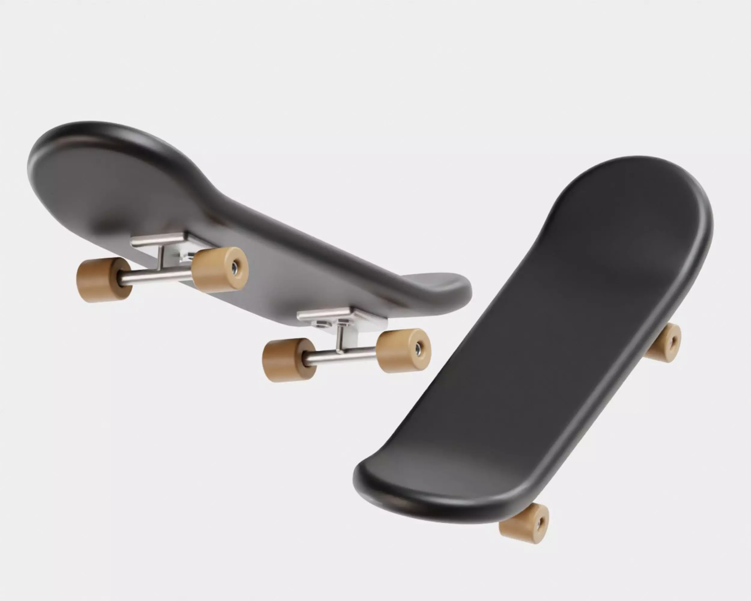 Skateboard 3d model Low-poly 3D model