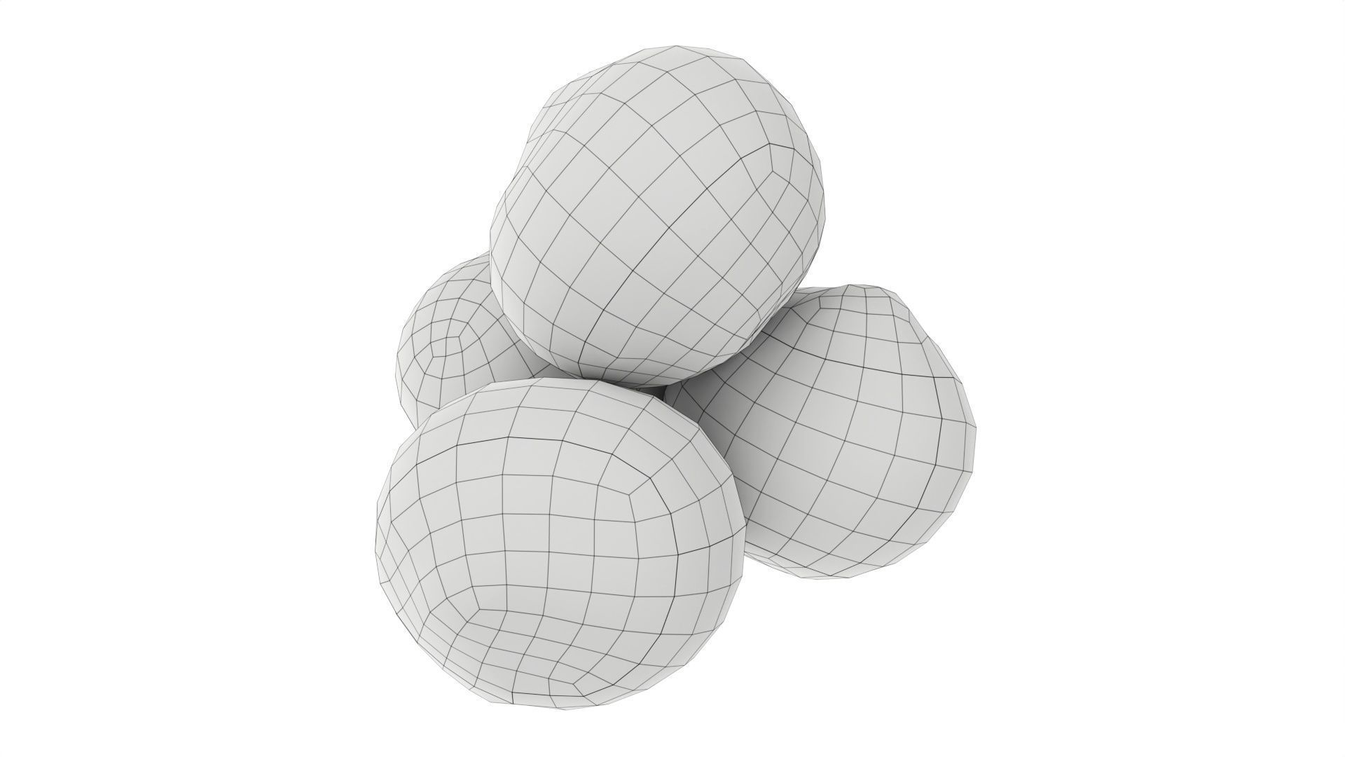 Black radish Low-poly 3D model_6