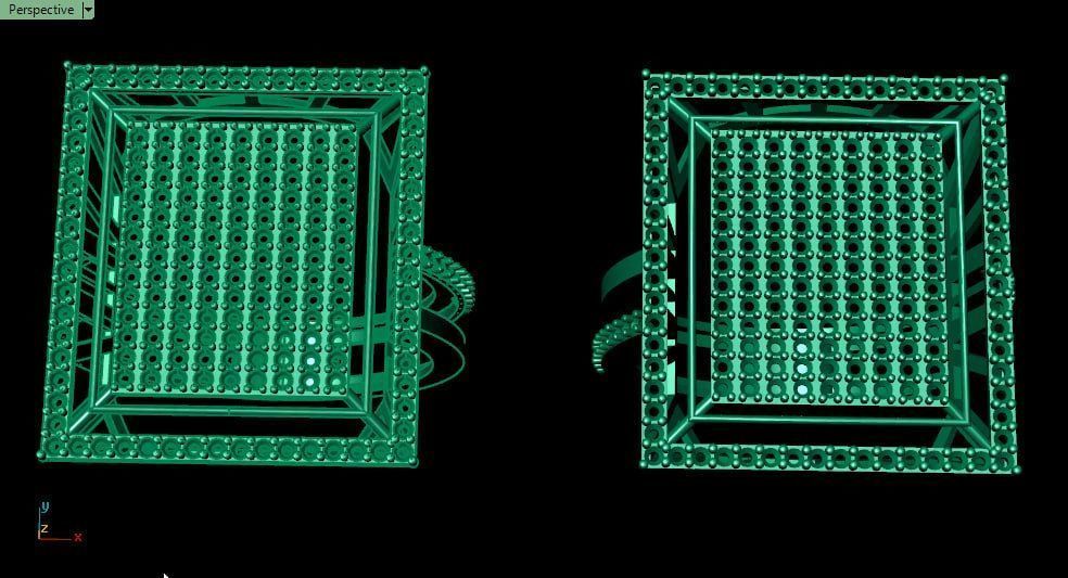 new 3 steps diamond ring 3D print model_1