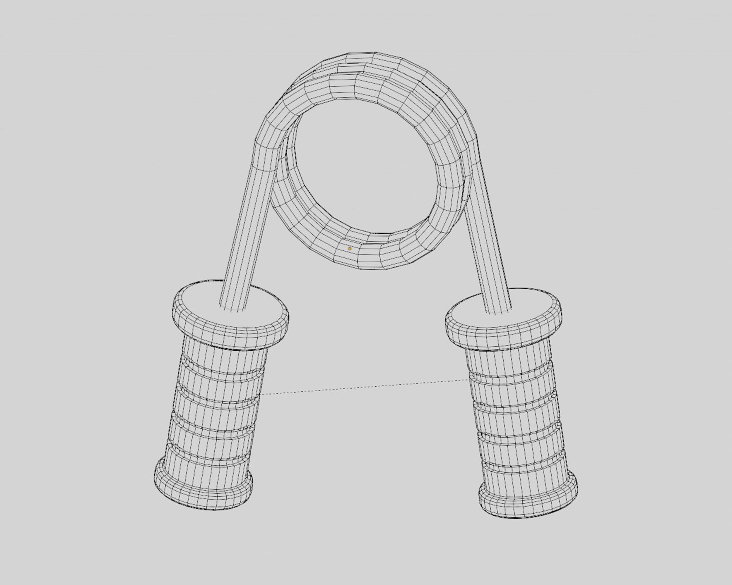 Hand gripper Low-poly 3D model_6