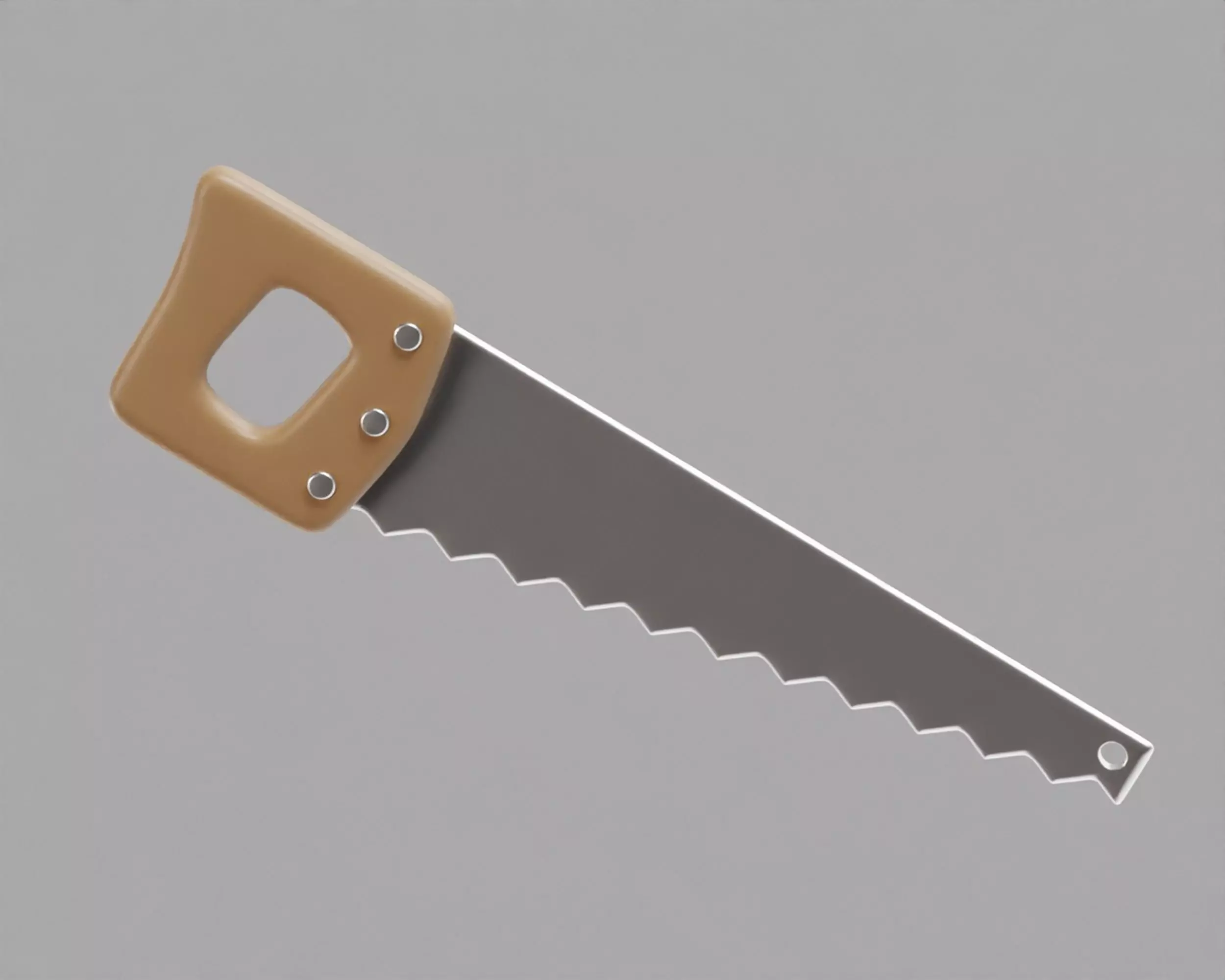 handsaw saw 3d model Low-poly 3D model_0
