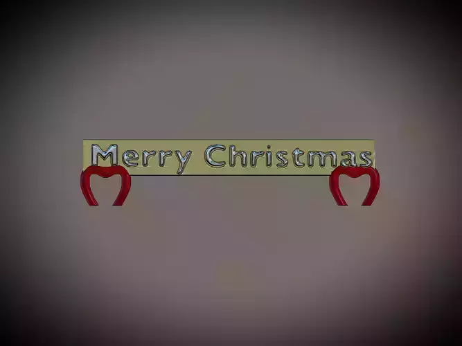 Merry Christmas Board 3D print model