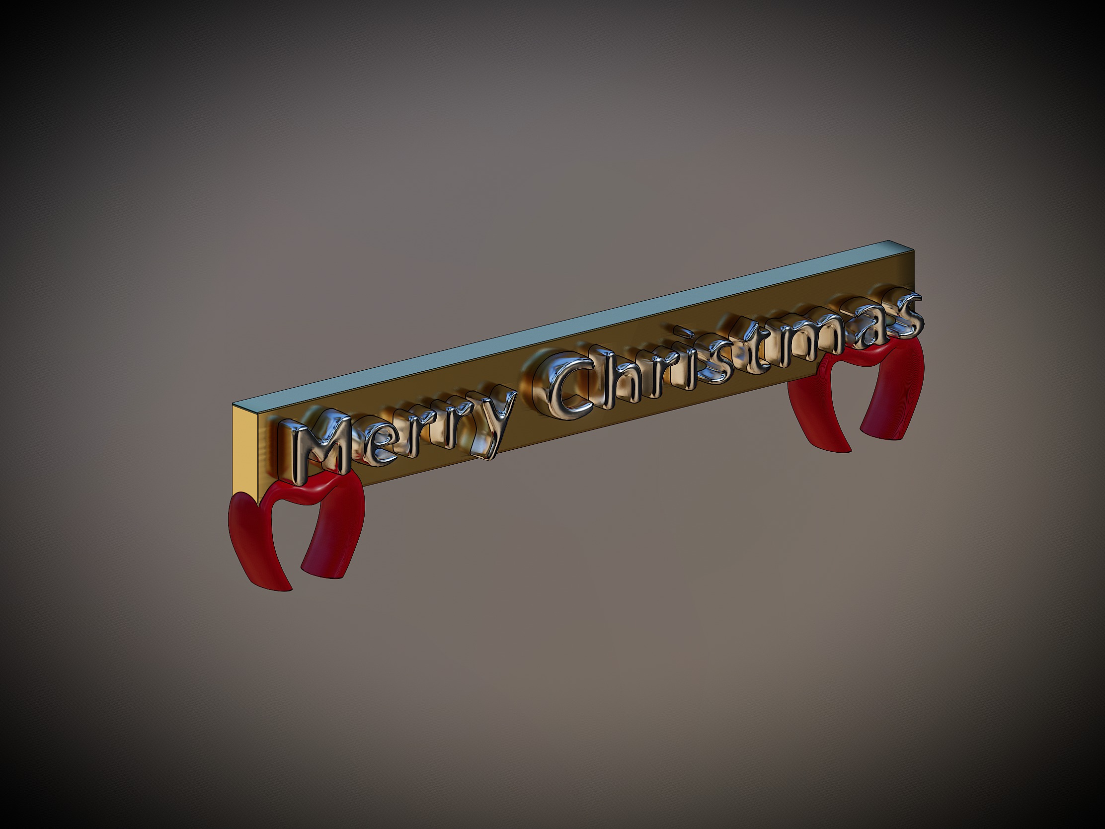Merry Christmas Board 3D print model_3