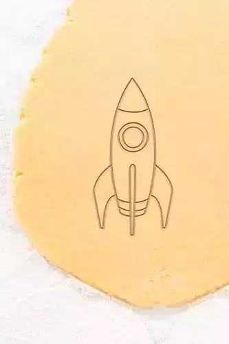 Rocket Cookie Cutter - Biscuit Cutter