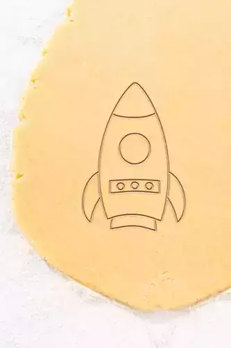Rocket Cookie Cutter - Biscuit Cutter
