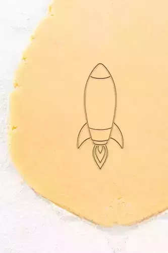 Rocket Cookie Cutter - Biscuit Cutter
