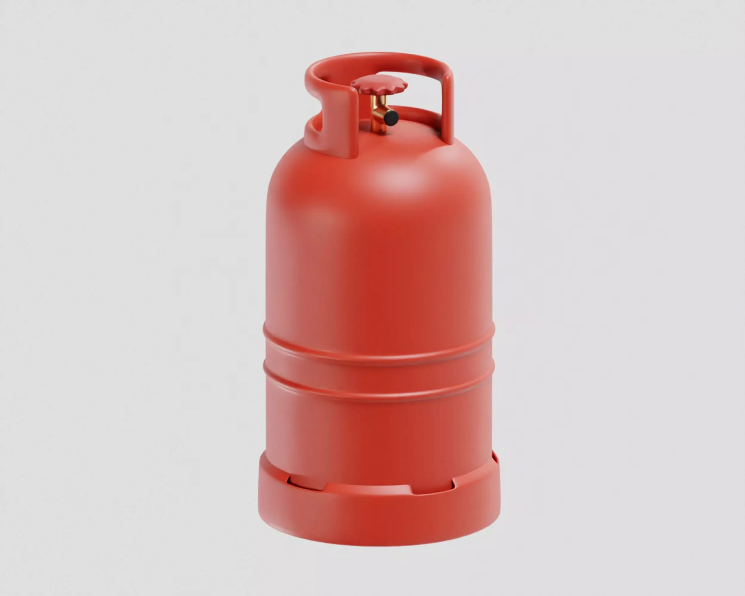 Gas Cylinder Low-poly 3D model