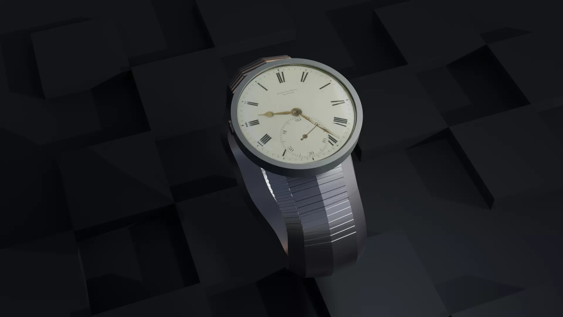Classic Hand watch Free 3D model