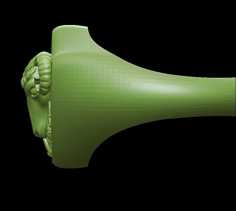 Ram head Ring 3D print model_9