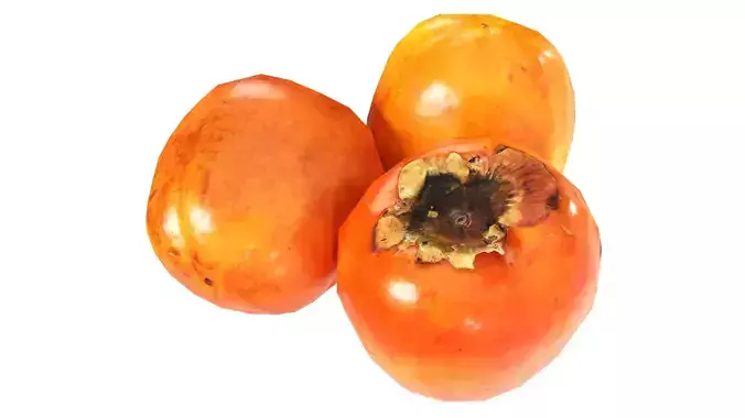 Persimmon Low-poly 3D model